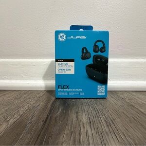 JLab Flex Open Wireless Earbuds - Black